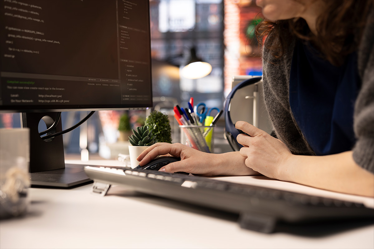 écran d'ordinateur d'un graphiste